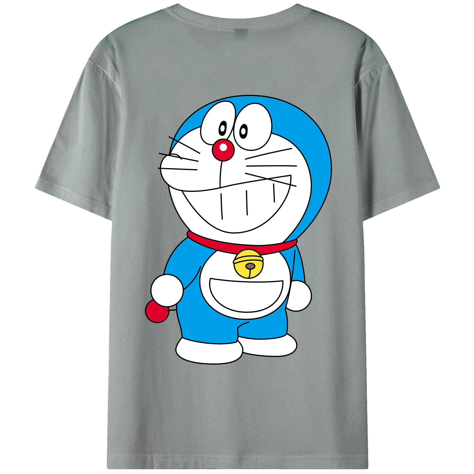 （画像用） ドラえもん Doraemon 綿100％ メンズ半袖Tシャツ（バックプリント） 通気性